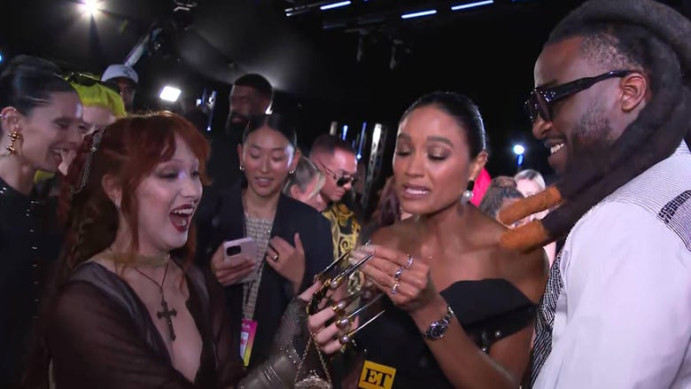 Chappell Roan Crashes Shaboozeys VMAs Interview and Shows Off Her Claws Exclusive